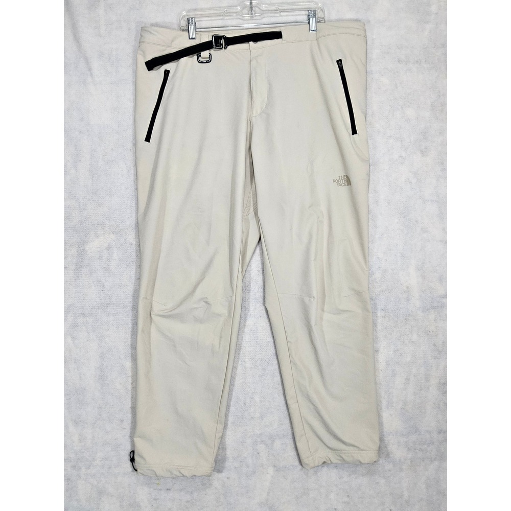 The North Face FlashDry-XD Hiking Pants Mens XXL Belted Technical Beige Fishing